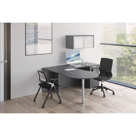 Officesource Triumph Collection Armless Flex Back Nesting Chair 90094NSFBK